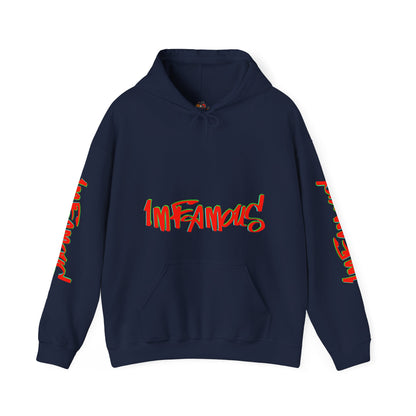 带有 Imfamous 品牌徽标的连帽运动衫