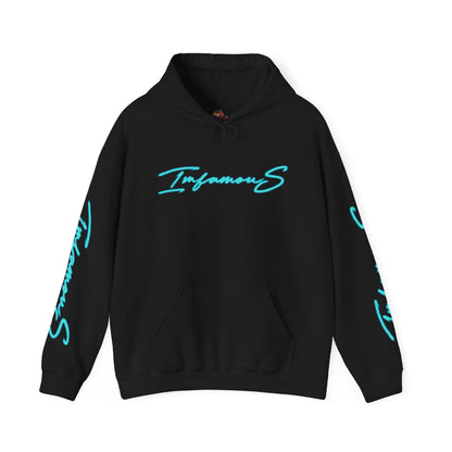 Hooded Sweatshirt - Imfamous Mr Madcock Spacecock Design