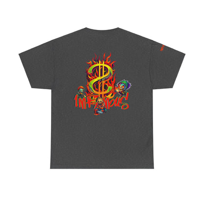 Premium graphic T-shirt - Imfamous halloween logo Design
