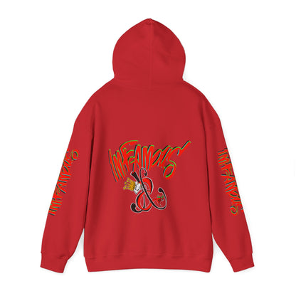 带有 Imfamous 品牌徽标的连帽运动衫