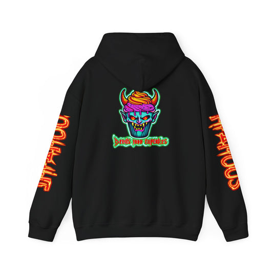Premium Hooded Sweatshirt Devils Food Cupcake Design #5