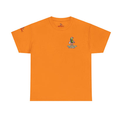 Premium Graphic T-shirt - Imfamous 3 Legged Pickle Tickle Tea Bag Design
