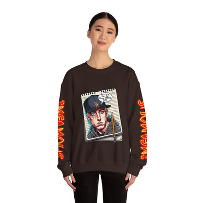 Street Art Crewneck Sweatshirt, Urban Style Sweatshirt, Graphic Hoodie, Casual Wear, Unique Gift for Artists, Streetwear