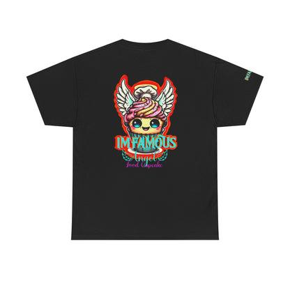 Camiseta de algodón con el famoso diseño de cupcakes Angel Food