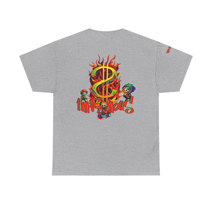 Premium graphic T-shirt - Imfamous halloween logo Design