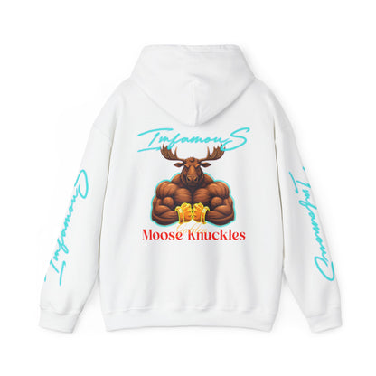 Premium Hooded Sweatshirt - Imfamous Golden Moose Knuckles Design