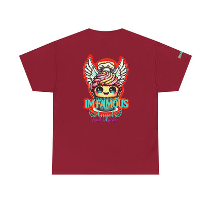 Camiseta de algodón con el famoso diseño de cupcakes Angel Food