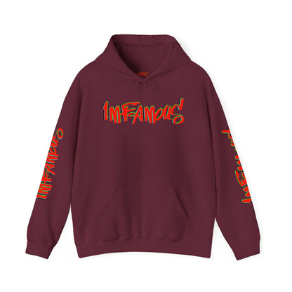 Premium Hooded Sweatshirt - Imfamous Irish Leprechaun on Skateboard Design
