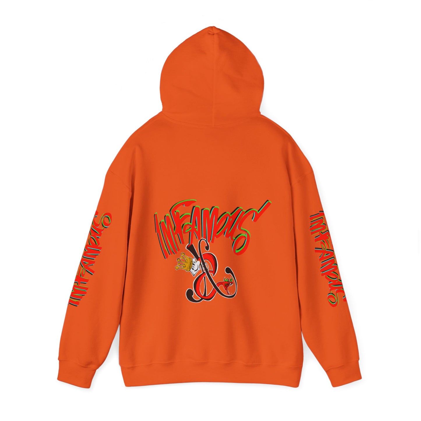 带有 Imfamous 品牌徽标的连帽运动衫