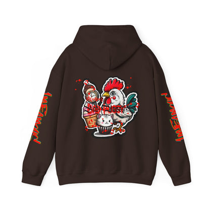Sudadera con capucha con el famoso diseño de Bad Pussy Cat - Unisex