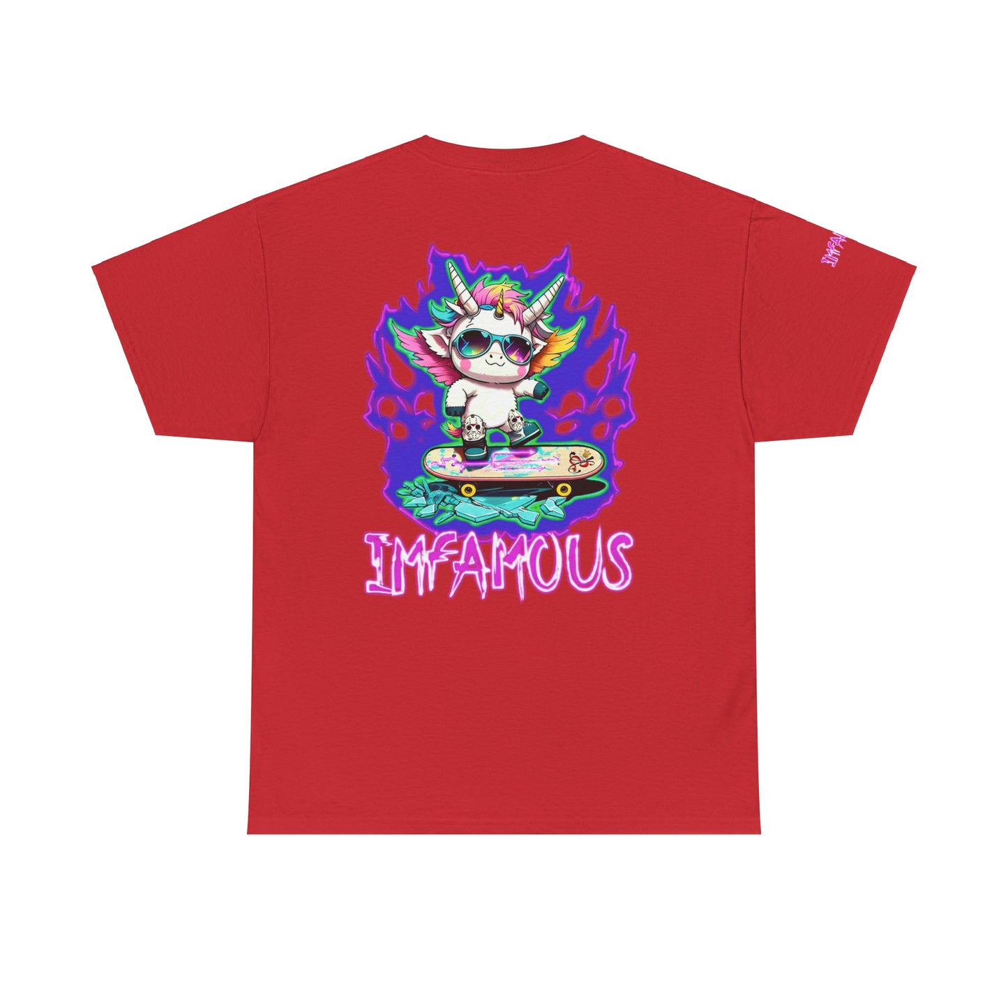 Camiseta gráfica premium: Imfamous Unicorn Breaking The Glass Design #2 (Diseño n.° 2 del famoso unicornio rompiendo el cristal)