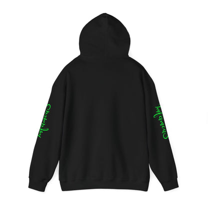 Sudadera con capucha - Diseño de piña volando sobre unicornio