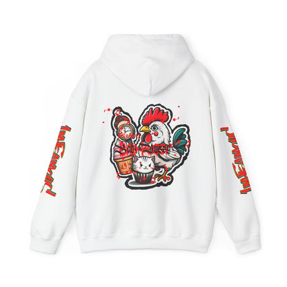 Sudadera con capucha con el famoso diseño de Bad Pussy Cat - Unisex