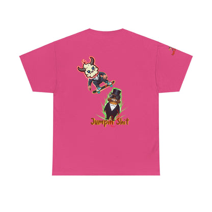 Imfamous jumpin Sad Shit premium graphic Tee - Imfamous Jumping Sad Shit Design