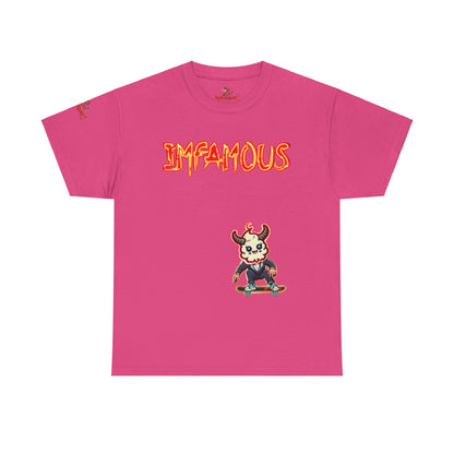 Imfamous jumpin Sad Shit premium graphic Tee - Imfamous Jumping Sad Shit Design