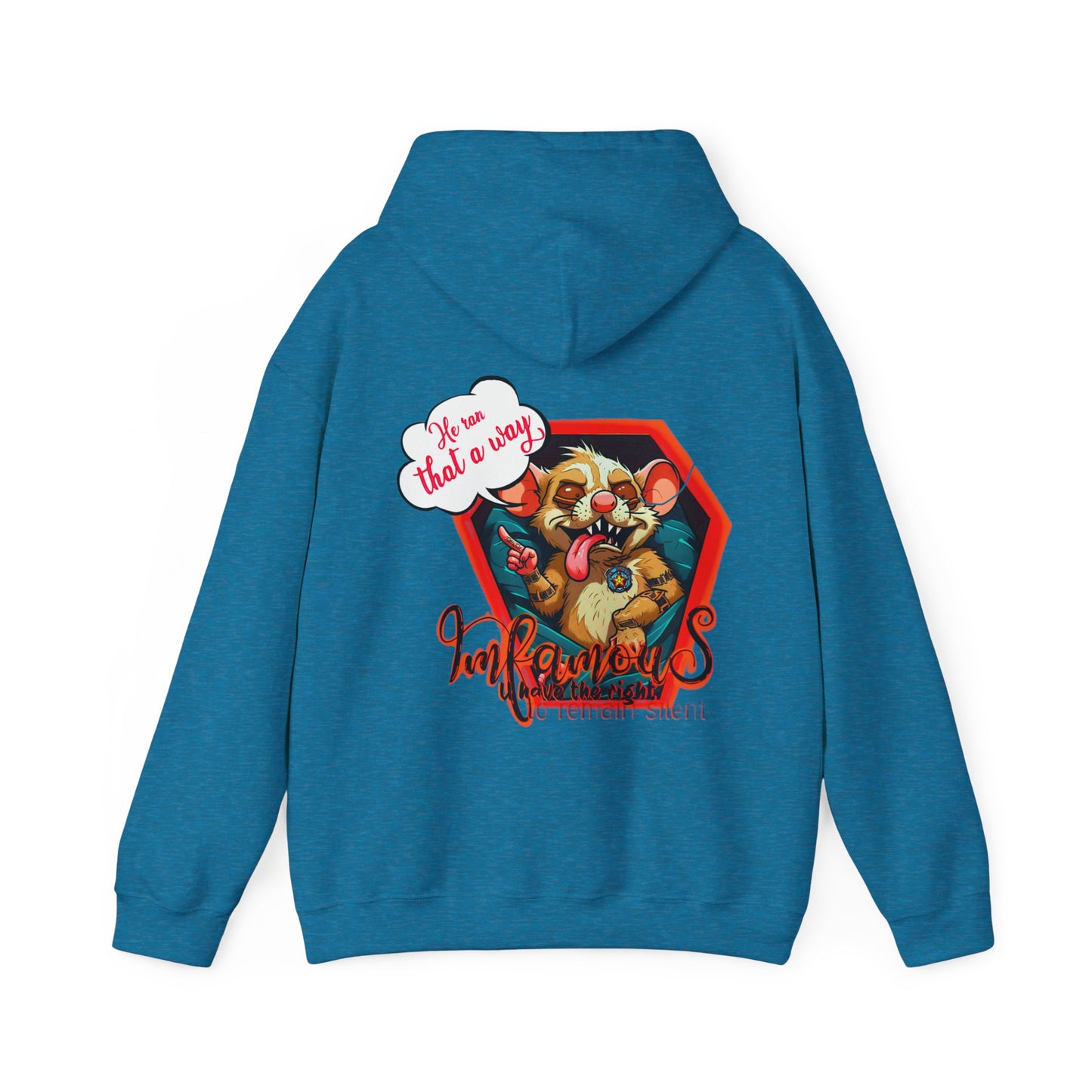 连帽运动衫 - Imfamous Dead Rat Design