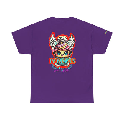 Camiseta de algodón con el famoso diseño de cupcakes Angel Food