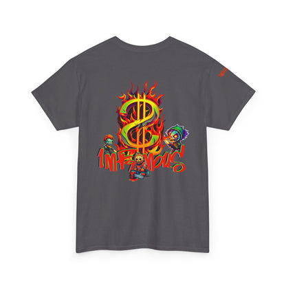 Premium graphic T-shirt - Imfamous halloween logo Design