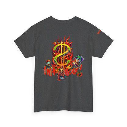 Premium graphic T-shirt - Imfamous halloween logo Design