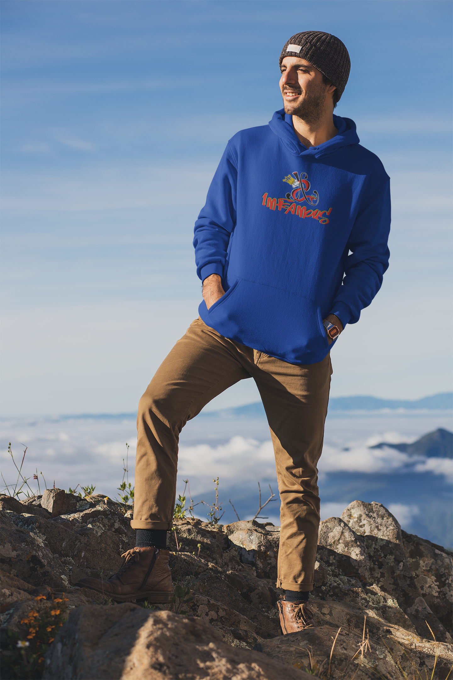Sudadera con capucha con el famoso diseño de Bad Pussy Cat - Unisex