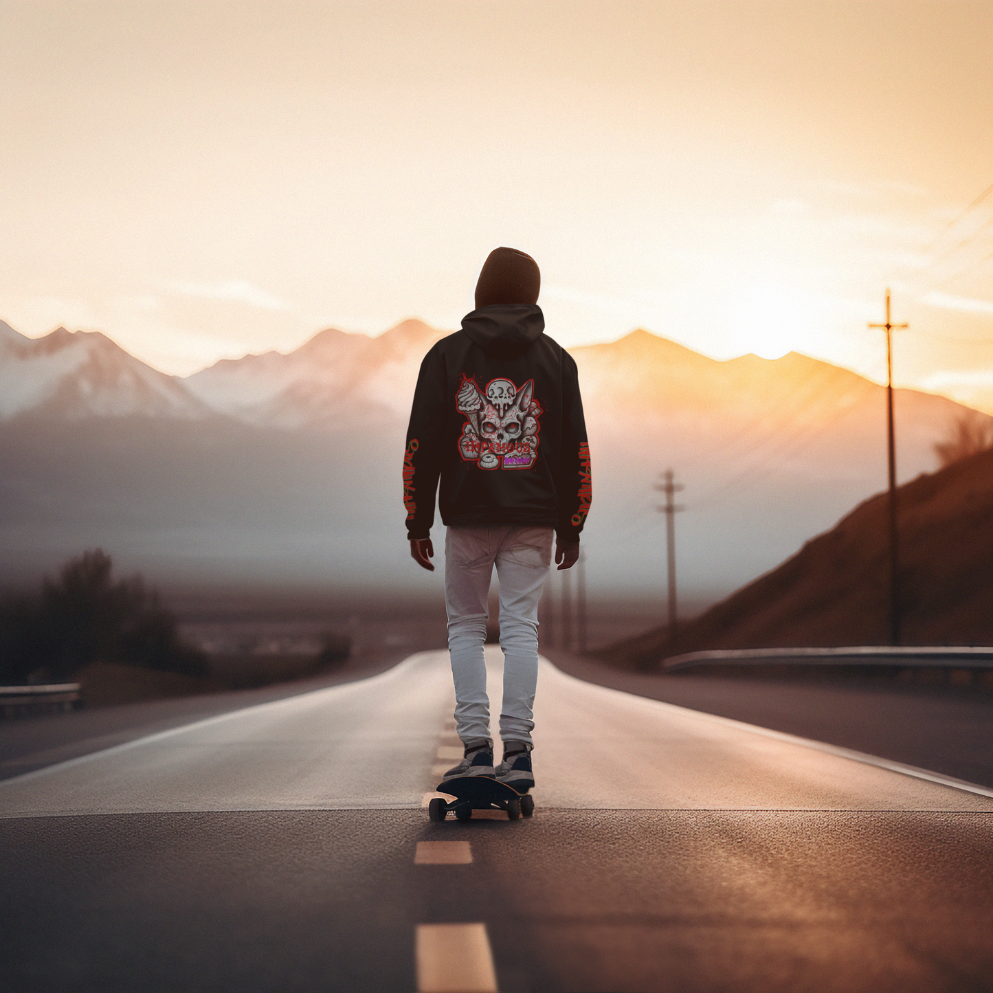 Sudadera con capucha - Imfamous Bad Pussy Cat Design