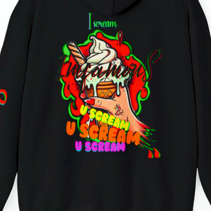 premium Hooded Sweatshirt - Imfamous I-scream Halloween spooky