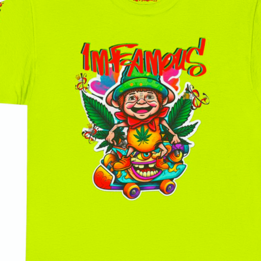 Camiseta unisex con diseño de duende fumeta y skater: diseño del Día de San Patricio