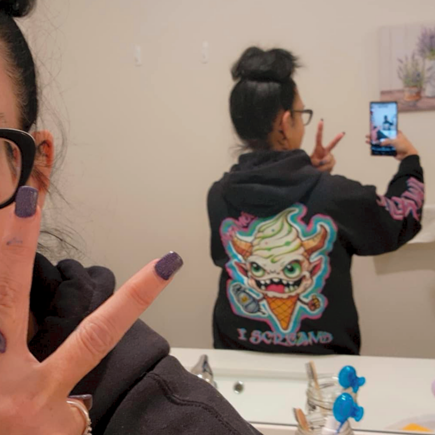 Sudadera con capucha - Imfamous I-Screams Diseño Vanilla Madness