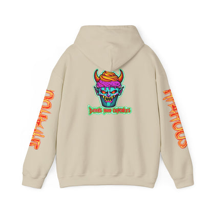 Premium Hooded Sweatshirt Devils Food Cupcake Design #5