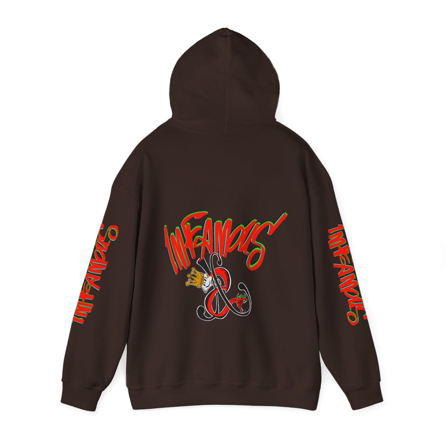 带有 Imfamous 品牌徽标的连帽运动衫