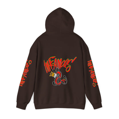 带有 Imfamous 品牌徽标的连帽运动衫