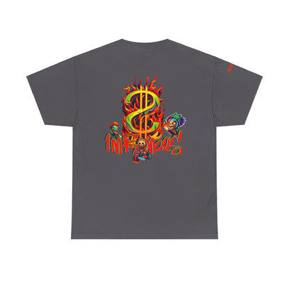 Premium graphic T-shirt - Imfamous halloween logo Design