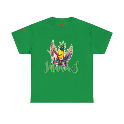 Graphic Tee Unipineapple Flying on Unicorn Heavy Cotton T-shirt