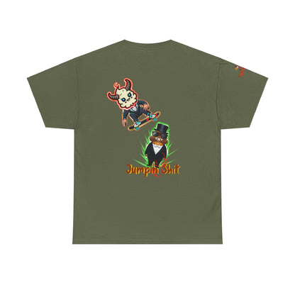 Imfamous jumpin Sad Shit premium graphic Tee - Imfamous Jumping Sad Shit Design