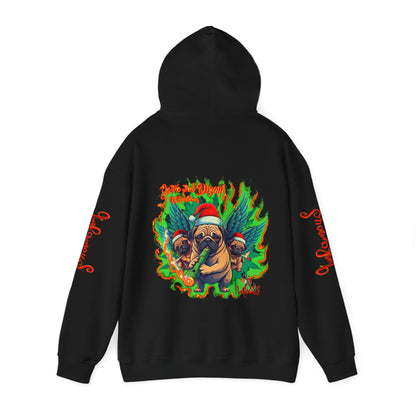 Premium hooded sweatshirt- Imfamous Pug Life