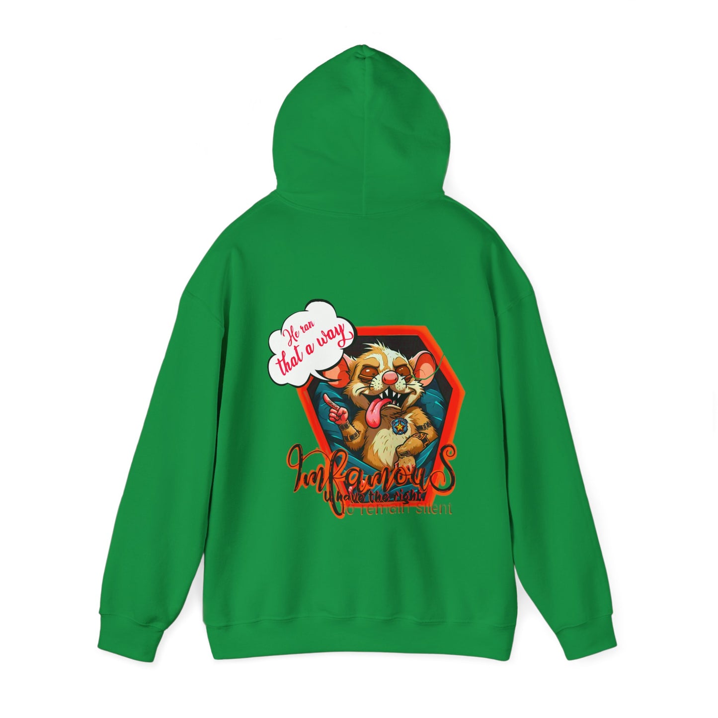连帽运动衫 - Imfamous Dead Rat Design