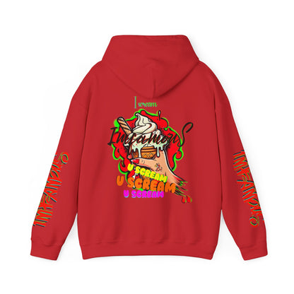 premium Hooded Sweatshirt - Imfamous I-scream Halloween spooky