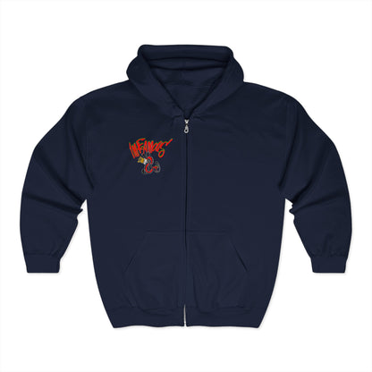 Premium Full Zip Hooded Sweatshirt - Imfamous logo