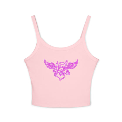 Angel Wings Tank Top, Trendy Spaghetti Strap Top for Festivals, Cute Summer Outfits, Gift for Her, Casual Wear