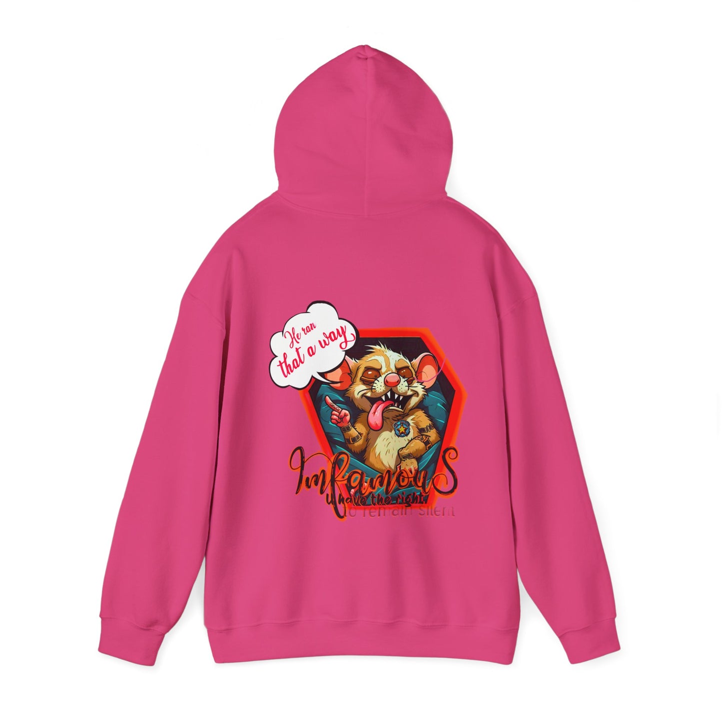 连帽运动衫 - Imfamous Dead Rat Design