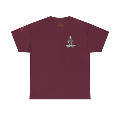 Premium Graphic T-shirt - Imfamous 3 Legged Pickle Tickle Tea Bag Design
