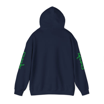 Sudadera con capucha - Diseño de piña volando sobre unicornio
