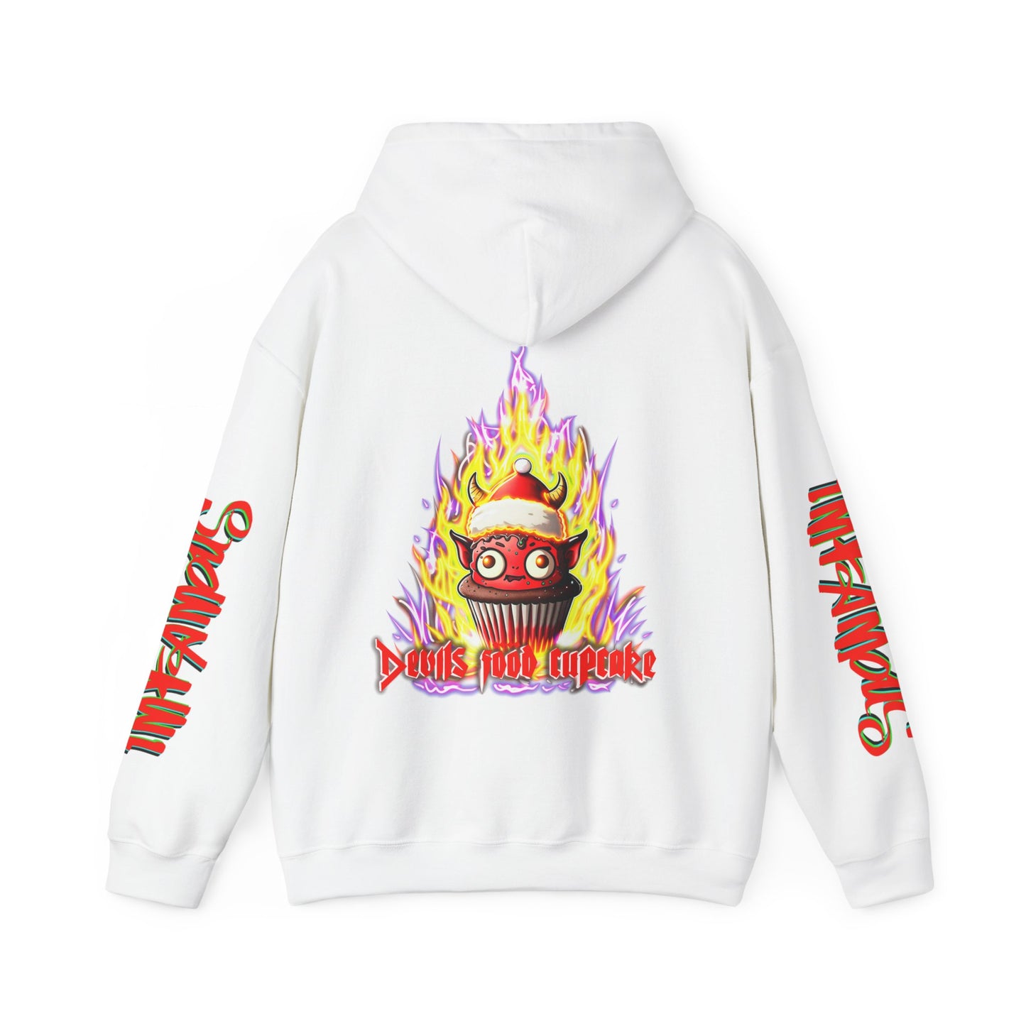 Premium Hooded Sweatshirt - Imfamous Devils Food Cupcake Design