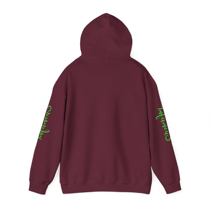 Sudadera con capucha - Diseño de piña volando sobre unicornio