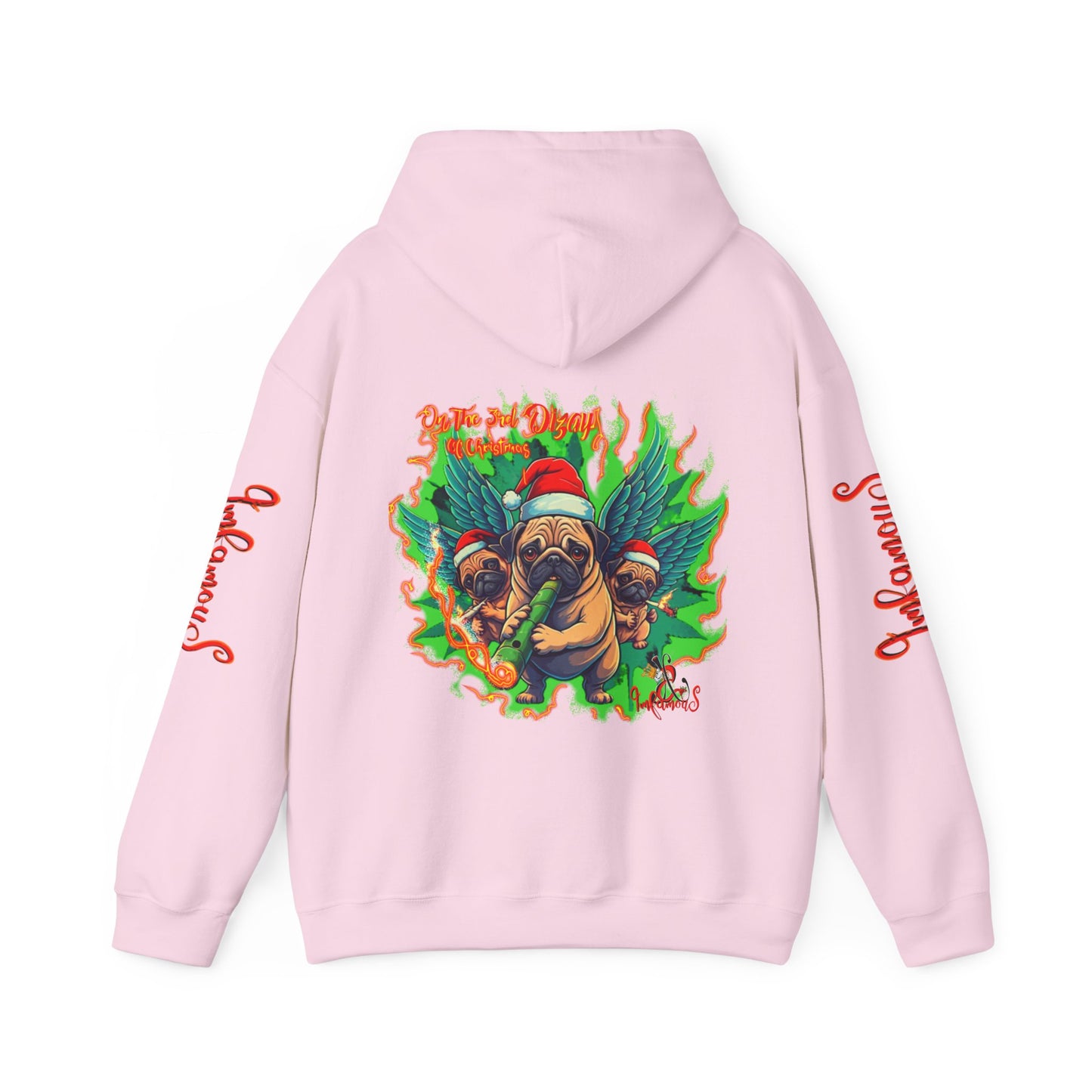 Premium hooded sweatshirt- Imfamous Pug Life