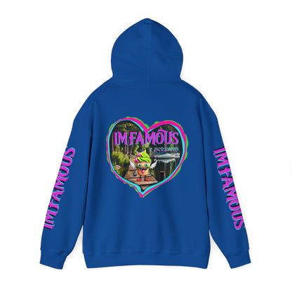 Premium Unisex Heavy Blend™ Hooded Sweatshirt - I love Imfamous i-screams design