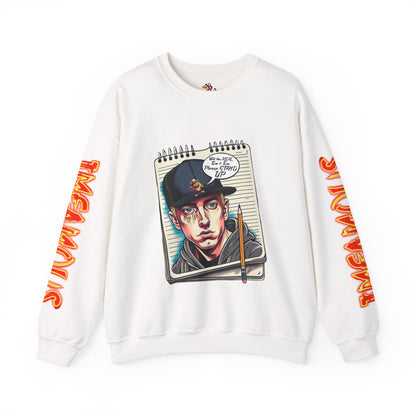 Street Art Crewneck Sweatshirt, Urban Style Sweatshirt, Graphic Hoodie, Casual Wear, Unique Gift for Artists, Streetwear