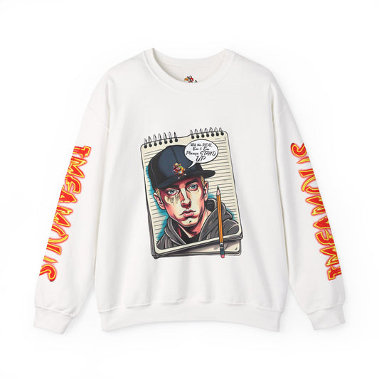 Street Art Crewneck Sweatshirt, Urban Style Sweatshirt, Graphic Hoodie, Casual Wear, Unique Gift for Artists, Streetwear
