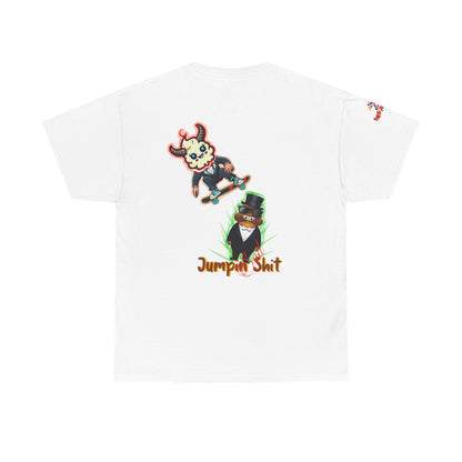 Imfamous jumpin Sad Shit premium graphic Tee - Imfamous Jumping Sad Shit Design