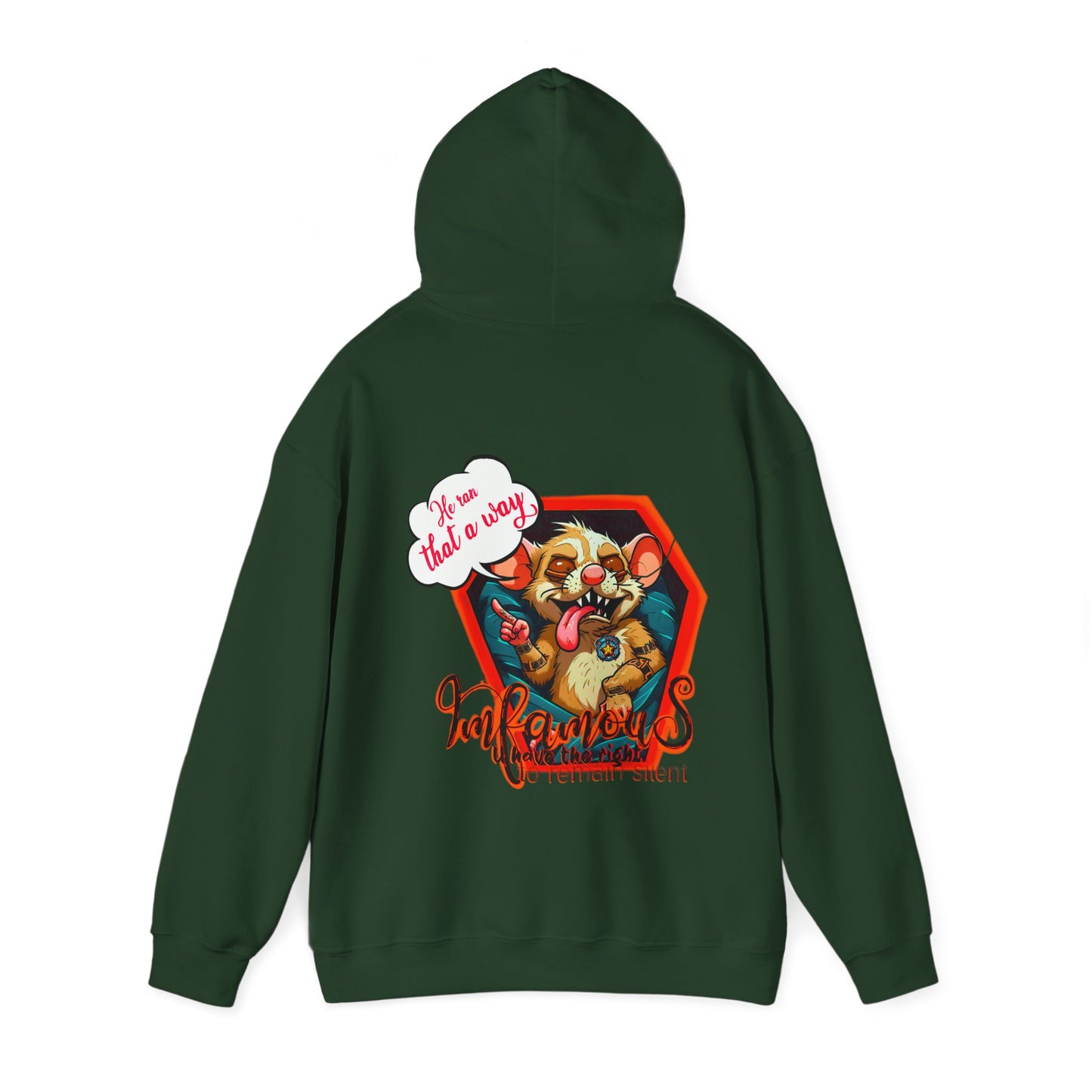 连帽运动衫 - Imfamous Dead Rat Design